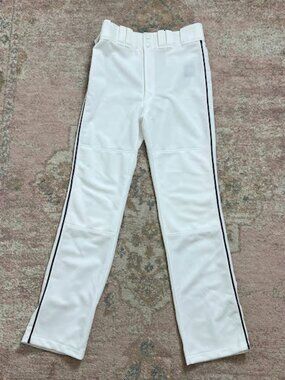 Mizuno White Baseball Pants Purple Piping Men's M NWT